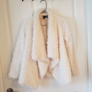 Cream Windsor faux fur jacket